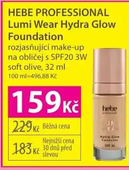 Hebe HEBE PROFESSIONAL Lumi Wear Hydra Glow Foundation nabídka