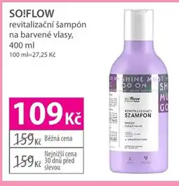 Hebe SO!FLOW revitalizační šampón na barvené vlasy nabídka