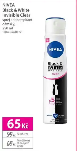 Hebe NIVEA Black & White Invisible Clear nabídka