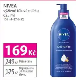 Hebe NIVEA výživné tělové mléko nabídka