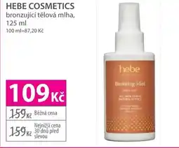 Hebe HEBE COSMETICS bronzující tělová mlha nabídka