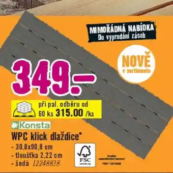 Hornbach WPC klick dlaždice nabídka