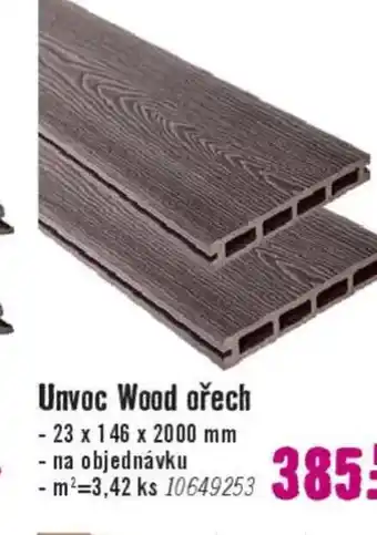 Hornbach Unvoc Wood ořech nabídka