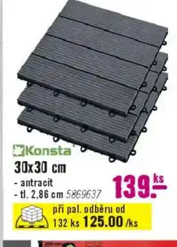 Hornbach Konsta 30x30 cm - antracit nabídka