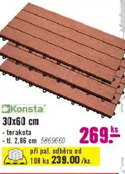 Hornbach Konsta 30x60 cm - terakota nabídka