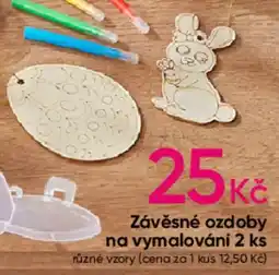 Pepco Závěsné ozdoby na vymalování 2 ks nabídka