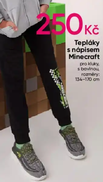 Pepco Tepláky s nápisem minecraft nabídka