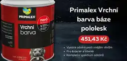 Dům barev PRIMALEX Vrchní barva báze pololesk nabídka