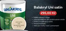 Dům barev BALAKRYL Uni satin nabídka