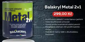 Dům barev BALAKRYL Metal 2v1 nabídka