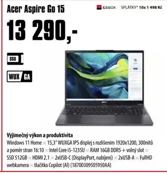 COMFOR Acer Aspire Go 15 nabídka