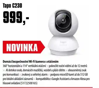 COMFOR Tapo C230 nabídka