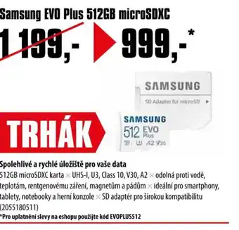 COMFOR SAMSUNG EVO Plus 512GB microSDXC nabídka