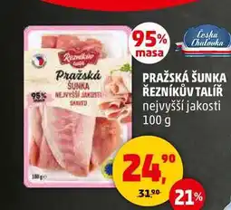 Penny Market PRAŽSKÁ ŠUNKA ŘEZNÍKŮV TALÍŘ nejvyšší jakosti, 100 g nabídka