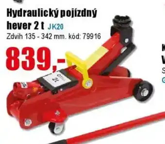 EVA Hydraulický pojízdný hever 2t nabídka