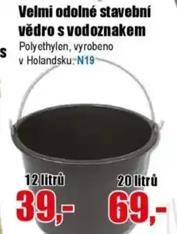 EVA Velmi odolné stavební vědro s vodoznakem nabídka