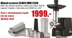 EVA Mlýnek na maso ZELMER ZMM1530B nabídka