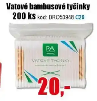 EVA Vatové bambusové tyčinky nabídka