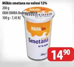 Partner Maloobchodní síť Milkin smetana na vaření 12% nabídka