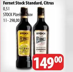 Partner Maloobchodní síť Fernet Stock Standard, Citrus nabídka