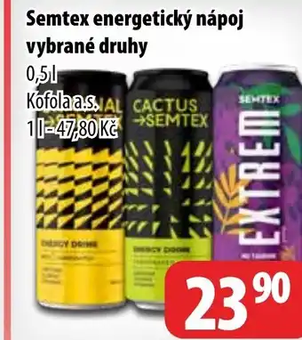 Partner Maloobchodní síť Semtex energetický nápoj nabídka