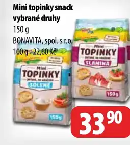 Partner Maloobchodní síť Mini topinky snack nabídka