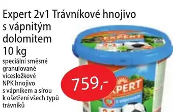 Fortel Expert 2v1 Trávníkové hnojivo s vápnitým dolomitem nabídka