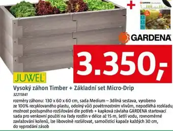 Bauhaus Vysoký záhon Timber + Základní set Micro-Drip nabídka