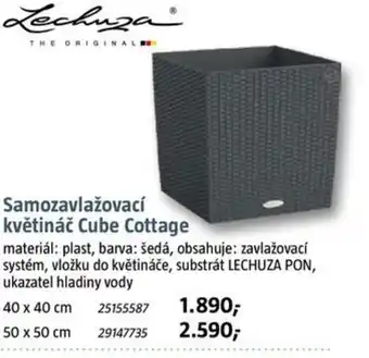 Bauhaus Samozavlažovací květináč Cube Cottage nabídka