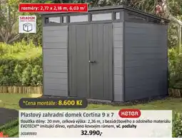 Bauhaus Plastový zahradní domek Cortina 9 x7 nabídka