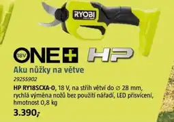 Bauhaus RYOBI Aku nůžky na větve nabídka