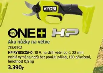 Bauhaus RYOBI Aku nůžky na větve nabídka