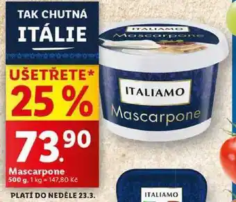 Lidl Mascarpone, 500 g nabídka