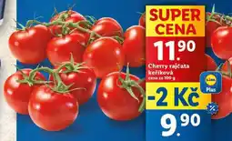 Lidl Cherry rajčata keříková, cena za 100 g nabídka