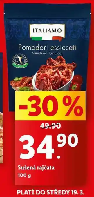 Lidl Sušená rajčata, 100 g nabídka