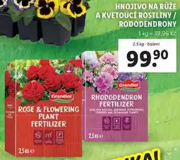 Lidl HNOJIVO NA RŮŽE A KVETOUCÍ ROSTLINY/RODODENDRONY, 2,5 kg nabídka