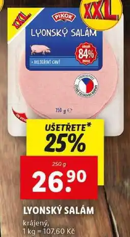 Lidl LYONSKÝ SALÁM, 250 g nabídka