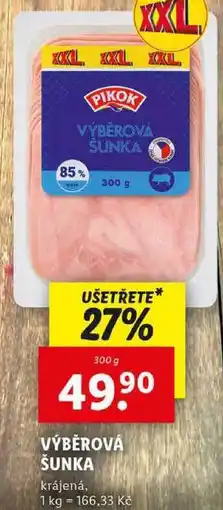 Lidl VÝBĚROVÁ ŠUNKA, 300 g nabídka