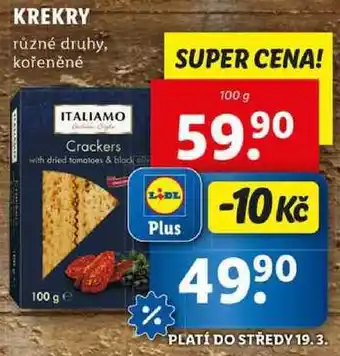 Lidl KREKRY, 100 g nabídka