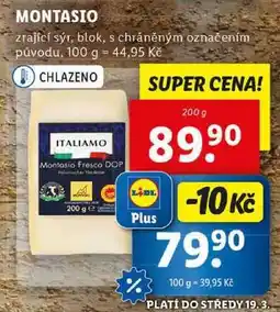 Lidl MONTASIO, 200 g nabídka