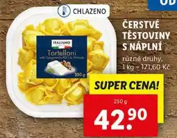 Lidl ČERSTVÉ TĚSTOVINY S NÁPLNÍ, 250 g nabídka