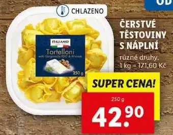 Lidl ČERSTVÉ TĚSTOVINY S NÁPLNÍ, 250 g nabídka