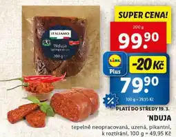Lidl 'NDUJA, 200 g nabídka