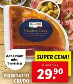 Lidl PROSCIUTTO CRUDO, cena za 100 g nabídka