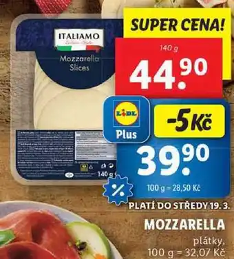 Lidl MOZZARELLA, 140 g nabídka