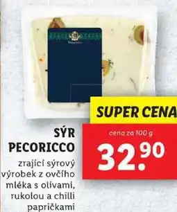 Lidl SÝR PECORICCO, cena za 100 g nabídka