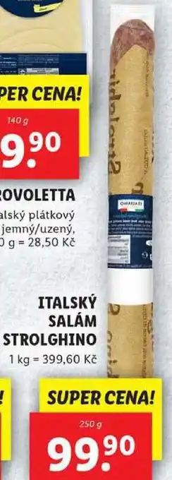 Lidl ITALSKÝ SALÁM STROLGHINO, 250 g nabídka