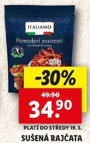 Lidl SUŠENÁ RAJČATA, 100 g nabídka