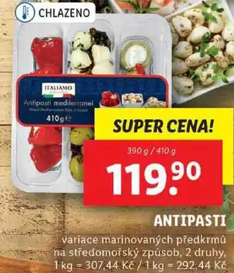 Lidl ANTIPASTI, 390 g/410 g nabídka