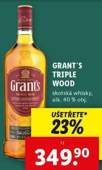 Lidl GRANT'S TRIPLE WOOD, 1 l nabídka